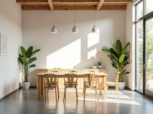 餐厅区域设计案例,优雅的餐桌椅组合,良好的采光,营造用餐氛围