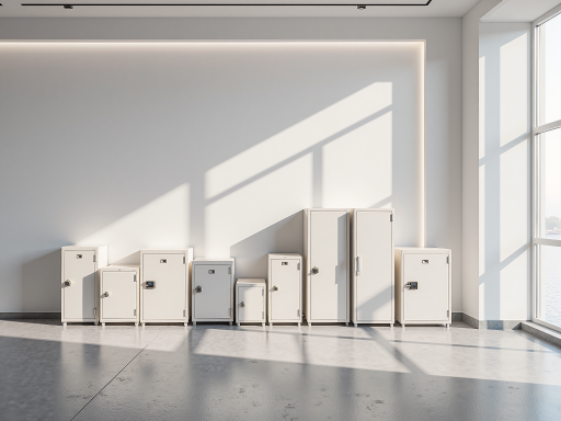 多功能储物柜,白色柜体配玻璃门设计,多层储物空间,现代简约风格